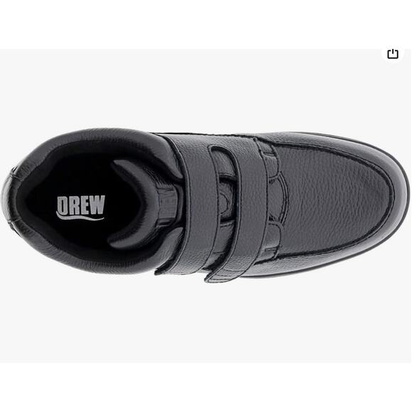 New Drew Traveler V Black Tumbled Leather mens shoe size 9 W - Picture 3 of 7